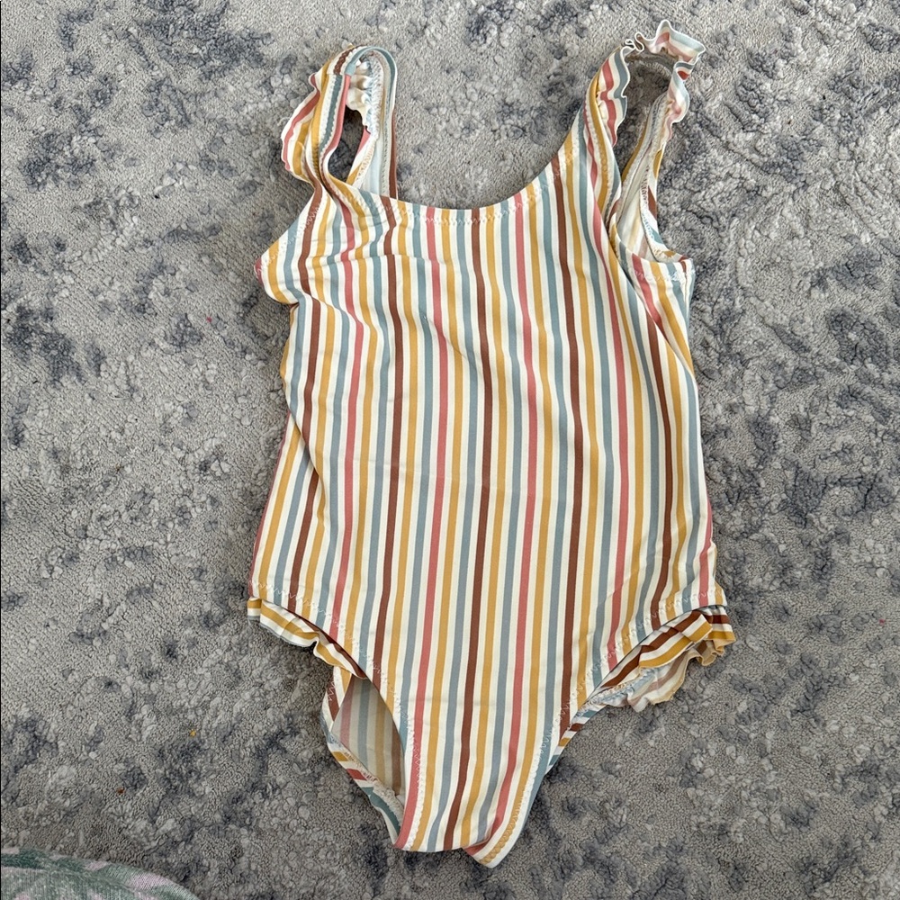 Zara Multicolor Striped Swimsuit